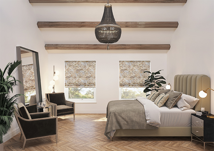 Osaka, Latte - Motorised Roman Blind - Image 8